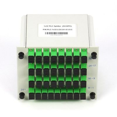 SC APC SM G657A1 Splitter PLC оптического волокна кассеты 1X32 LGX в сети