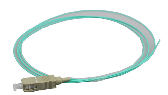 Отрезок провода оптического волокна куртки Aqua LSZH SC UPC мультимодный OM3 0.9mm в FTTx
