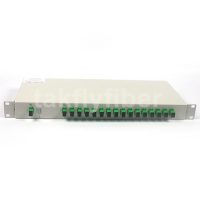 Соединитель SC APC Splitter PLC оптического волокна 1x32 держателя шкафа FTTH