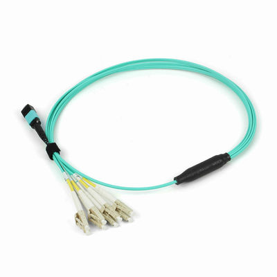 Ядр OM4 50/125 кабеля 8 оптического волокна MPO MTP проламывания 100G QSFP