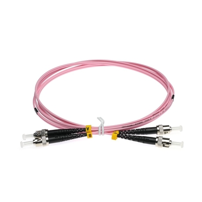 Цвет гибкого провода волокна дуплекса G652D SM LSZH ST-ST розовый