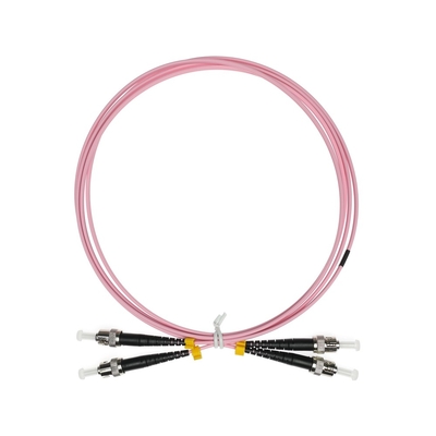 Цвет гибкого провода волокна дуплекса G652D SM LSZH ST-ST розовый