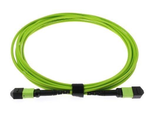 20 м Lime Green OM5 MPO/MTP волоконно-оптический кабель с цирконовым керамическим разъемом