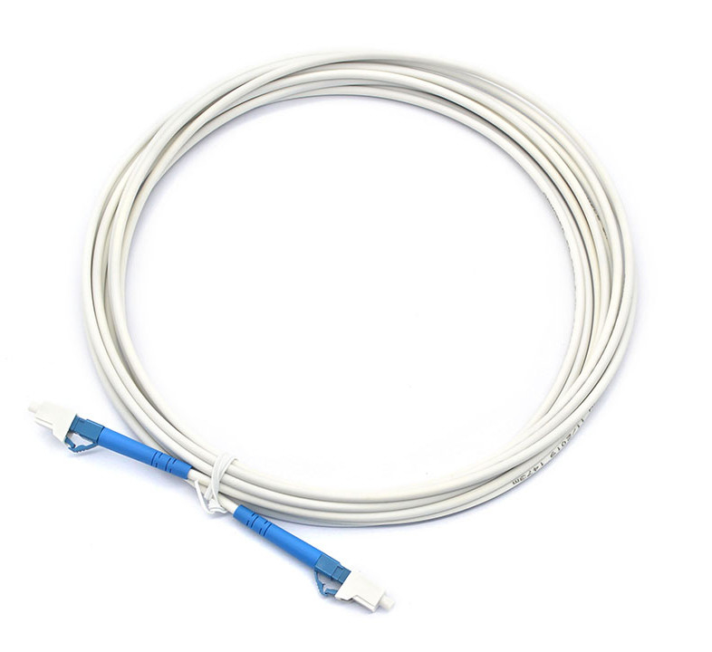 Низкая потеря вставки LC Patch Cord Fiber Cable Duplex Simplex Белый цвет Джакет Синий соединитель