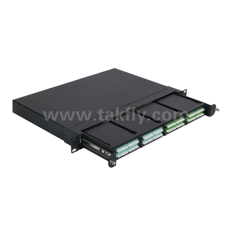1U Rack Mount 24F MPO-LC MTP Patch Panel высокая плотность 96F для центра обработки данных