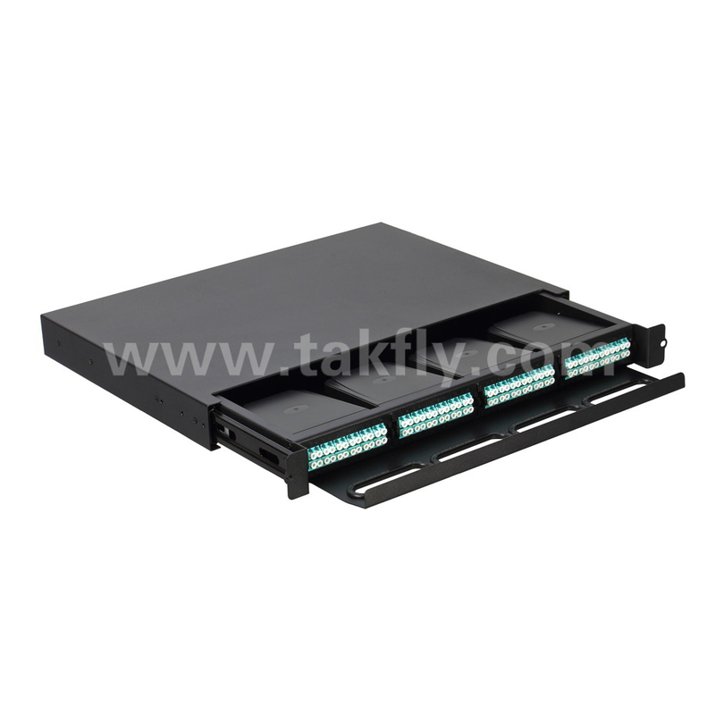 Настраиваемая оптоволоконная MPO кассета MTP Patch Panel Сдвижный тип для центра обработки данных FTTX