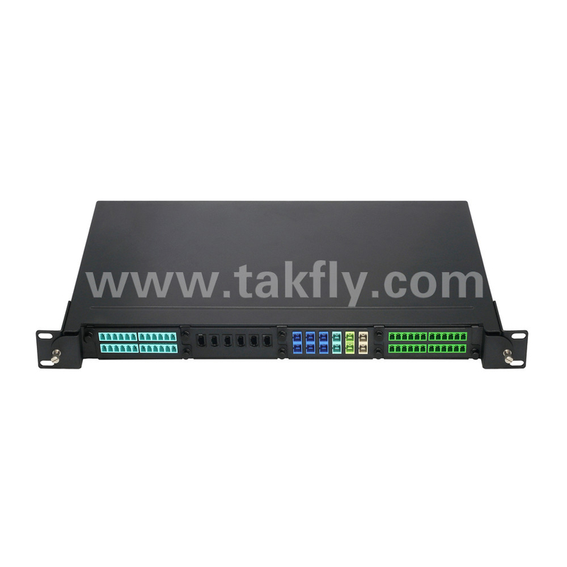 Волоконно-оптическая MPO кассета MTP Patch Panel Алюминиевый сплав Управление скользящим типом для центра обработки данных FTTX