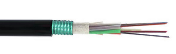MDPE/HDPE обшитый GYTA 2-144F оптический наружный кабель с центральным усилением из стальной проволоки