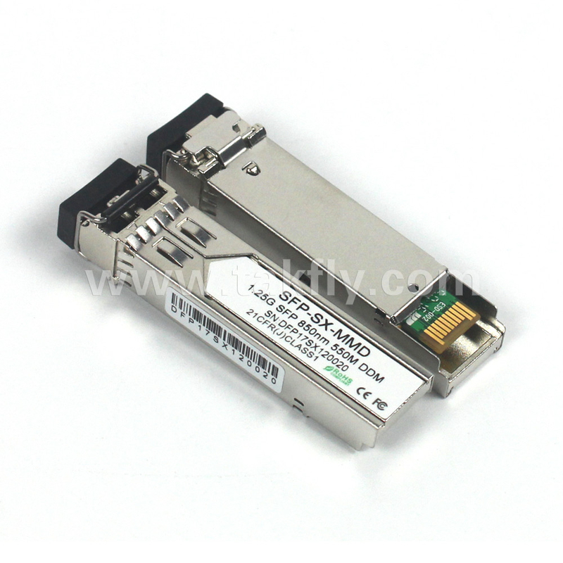 1.25G SFP 850NM 550M MMF DDM LC CISCO JUNIPER HUAWEI совместимый с SFP оптический модуль