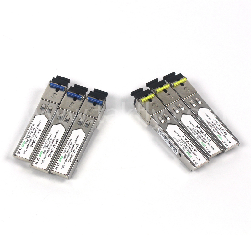 1.25G SFP BIDI оптический приемник модуль Tx1310/Rx1550nm 40KM SMF DDM LC CISCO JUNIPER HUAWEI совместимый
