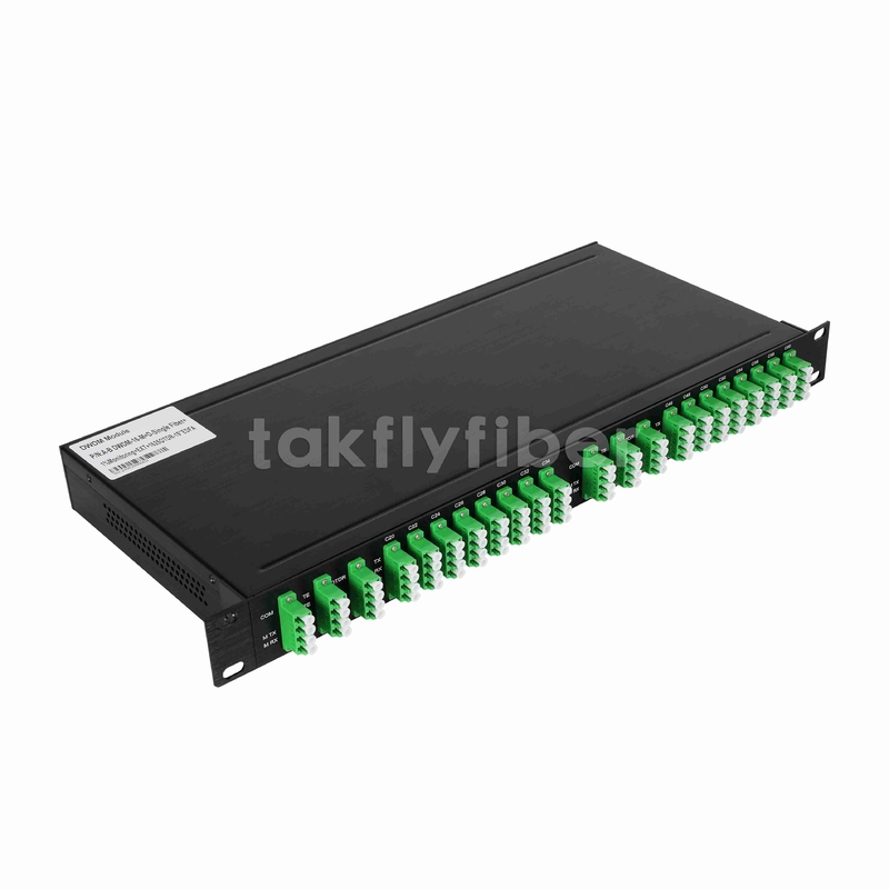 16CH DWDM MUX DEMUX с монитором и портом расширения 1625nm OTDR и EDFA