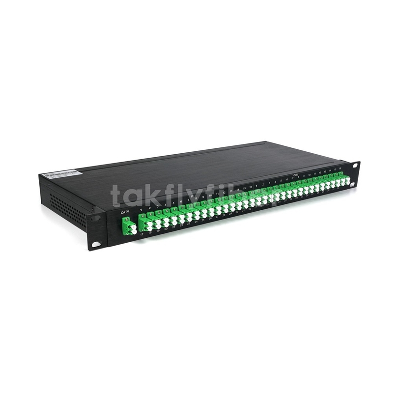 1x32 Fiber Optic PLC Splitter CATV WDM с IP в 1U 19 дюймовой стойке
