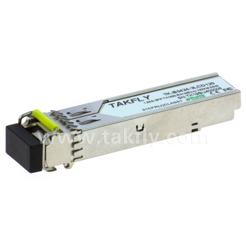 1.25G SFP BIDI ОПТИЧЕСКИЙ ТРАНССИВЕР МОДУЛ Tx1550/Rx1490nm 120KM SMF DDM LC CISCO JUNIPER HUAWEI совместимый