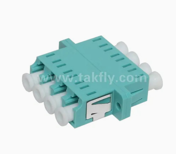 LC Quad APC Upc 4 ядра Волоконно-оптический адаптер с фланцем Simplex и Duplex корпус стиль Потери вставки ≤0,2dB