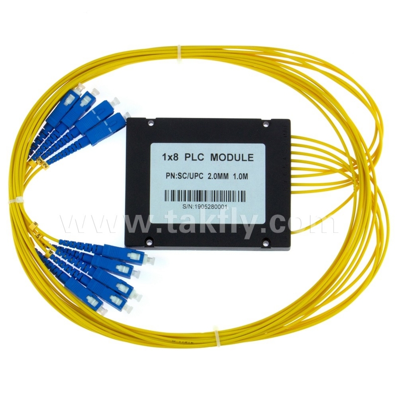 Gpon Epon 1X8 SC APC ABS FTTX Fiber Optic PLC Splitter Высокая надежность и стабильность