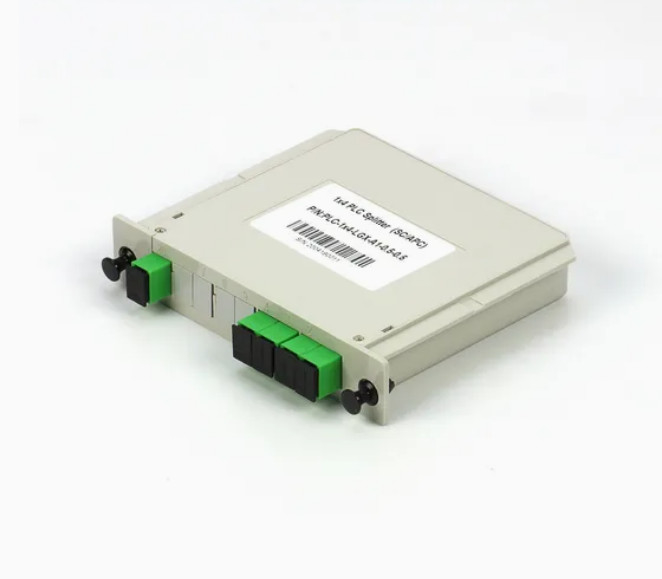 1x4 FTTX Gpon Fiber Casette Type LGX PLC Splitter с соединителем Sc/APC Высокая надежность и стабильность