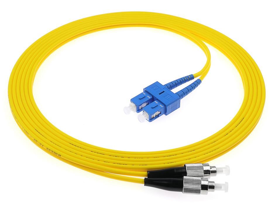 SC-FC Duplex Fiber Optic Patch Cord LSZH/PVC UPC и APC