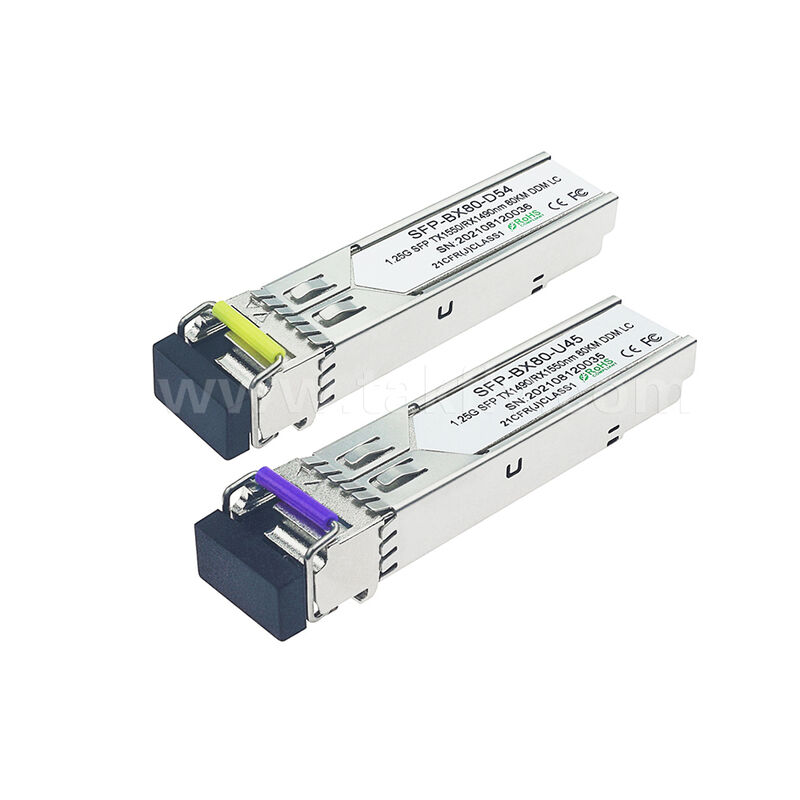SFP трансиверный модуль 1,25 Гбит/с 80 км LC, дальность Tx1490nm/Rx1550nm, двунаправленный SFP для центров обработки данных, FTTH, FTTX