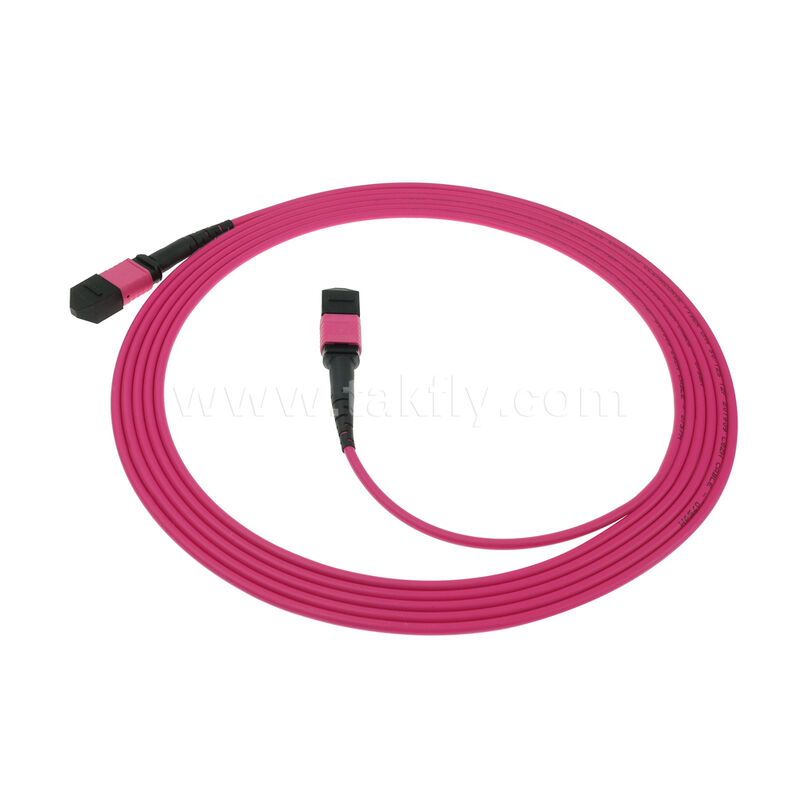MPO MTP Мужчина Женщина 8F 12F 16F 24F MM Multimode OM4 Fiber Optic Patchcord / Optical Fiber Patch Cable / Optical Breakout Cable / Optical Fiber Trunk Cable с PVC LSZH OFNR OFNP Внешняя куртка
