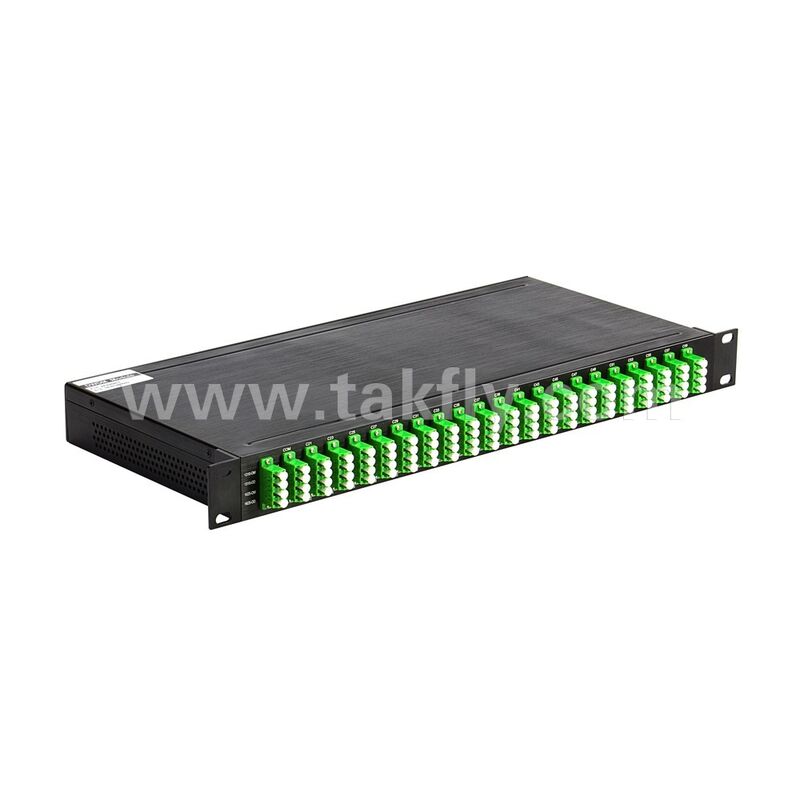 DWDM 100 ГГц AWG 40CH MUX+DEMUX волоконно-оптические для центра обработки данных Телеком 5G