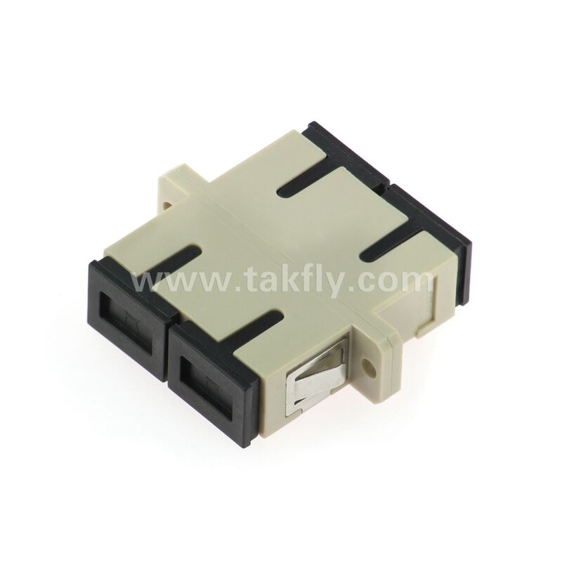 SC Fiber Optic Adapter ️ Zirconia Sleeve, без флангера или с двойным флангером, для SM/MM, работы при температуре -40 ~ 85 °C