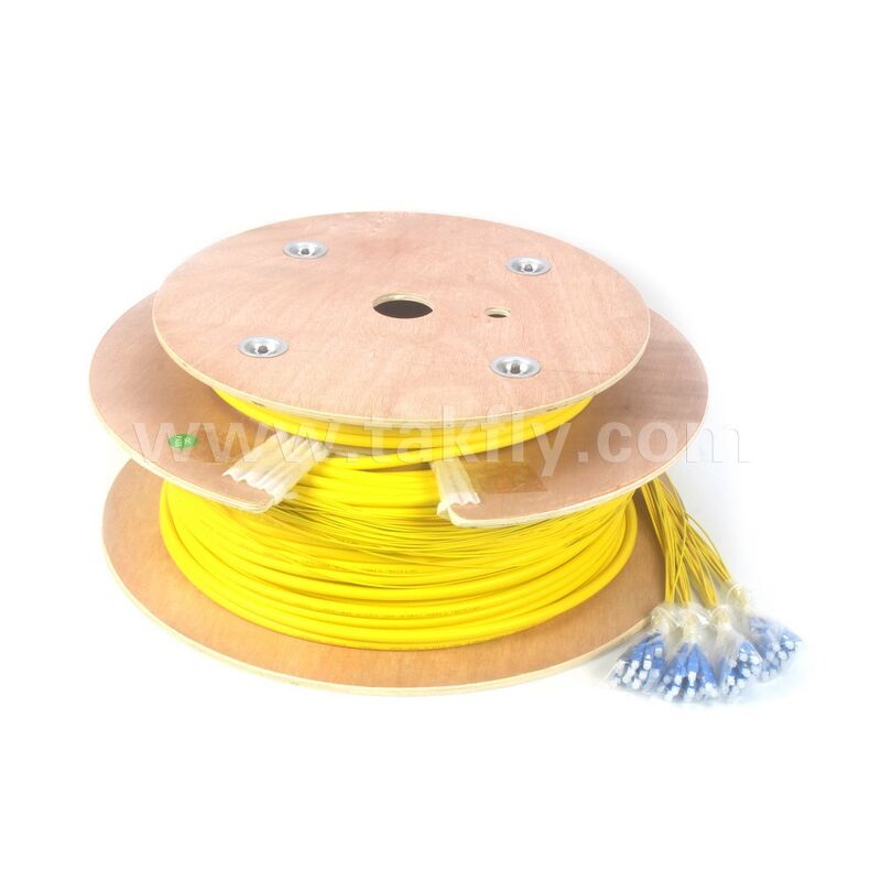 Волоконно-оптические патч-кодулы 48Cores SC-SC предварительно завершенный Breakout Patchcord для телекоммуникационного центра обработки данных