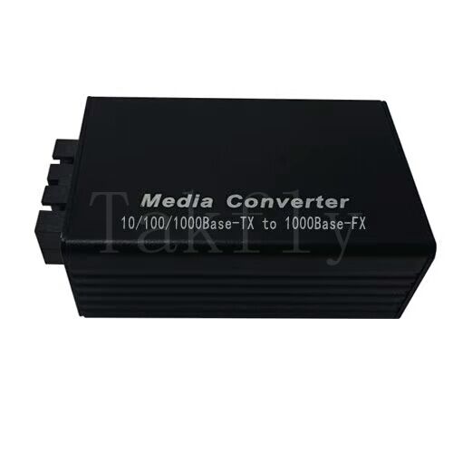 Мини 100M Fast Ethernet Media Converter, 10/100Base-TX к 100Base-FX, алюминиевый корпус, расширение до 100 км