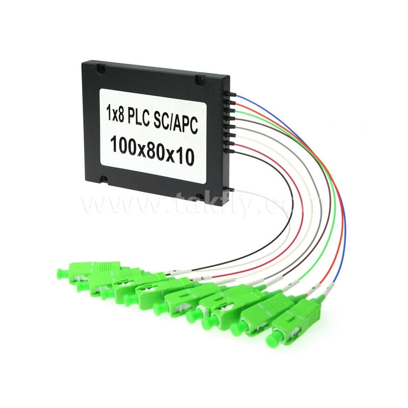 Оптоволоконный разветвитель PLC — корпус ABS 900 мкм, SM G657A1, SC/APC, для оптического соединения и распределения сигналов в сетях PON