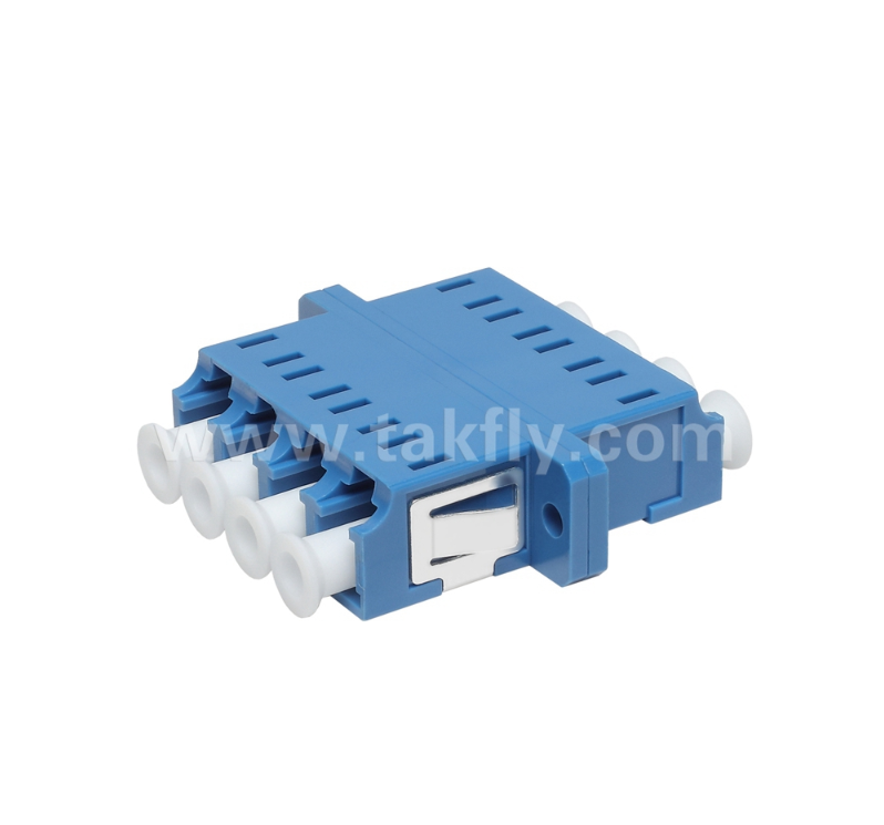 LC Quad Fiber Adapter 4× LC Duplex, с экономией пространства, для соединения кабеля с кабелем и кабеля с оборудованием