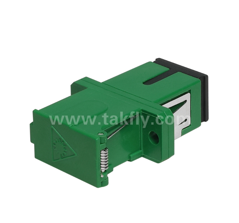 SC Simplex Adapter с внешней крышкой и боковой жалюзи