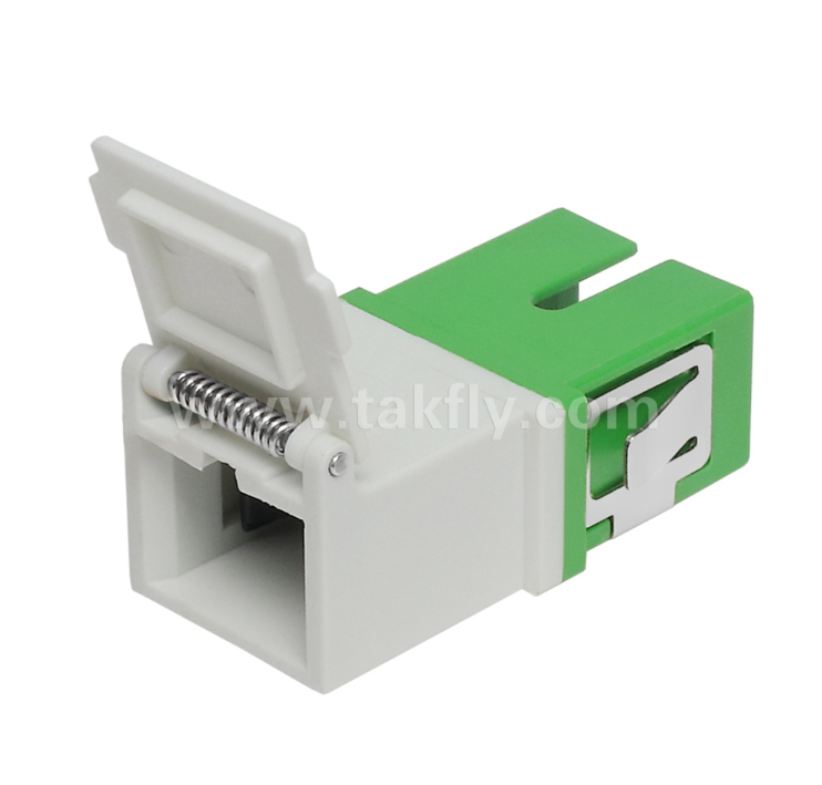 SC Simplex Adapter с внешней крышкой и передней жалюзи