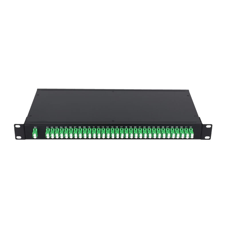OEM 1U 19Inch 2x64 Rack Mount LC Fiber Optic PLC Splitter для центра обработки данных FTTx